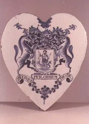 Lambeth Pill-Tile, Lambeth High Street Pottery, ca. 1765-75